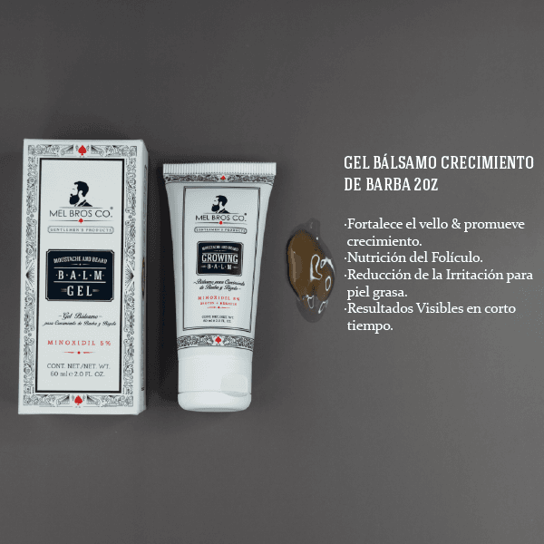Gel Bálsamo de Crecimiento 2oz|60ml Minoxidil 5% + Biotina + Queratina + Vitaminas 3