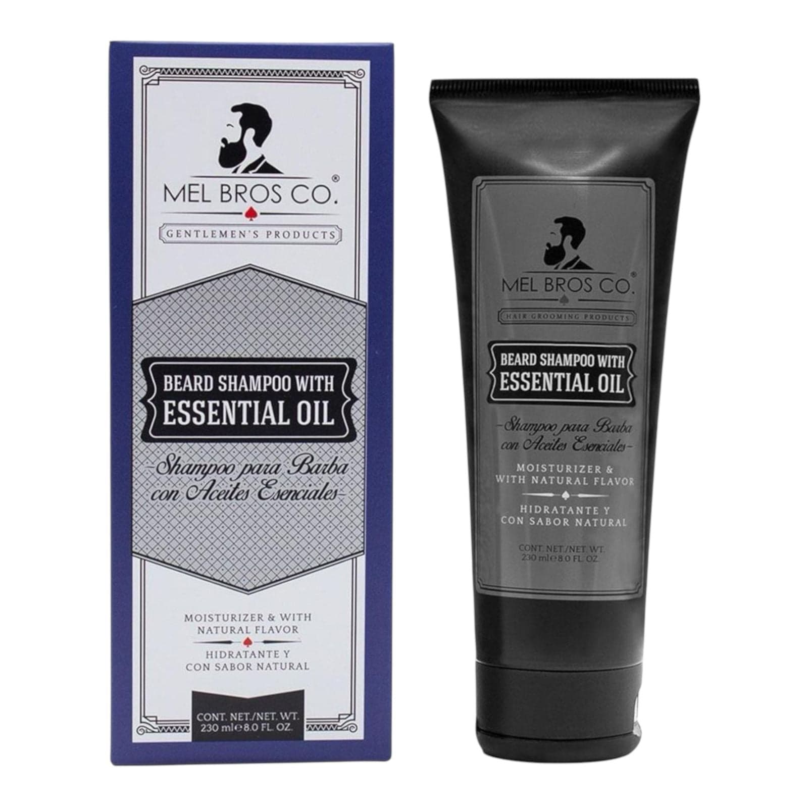 Shampoo de Barba 8oz | Aceites Esenciales + Reduce picazón y resequedad