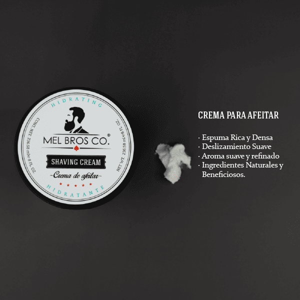 Crema de Afeitar 8oz |  Protege la piel de la irritación y escozor 4
