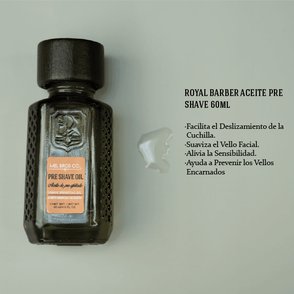Aceite Pre Afeitado Royal Barber 60ml | Cítricos + Elimina Irritación del Afeitado 3