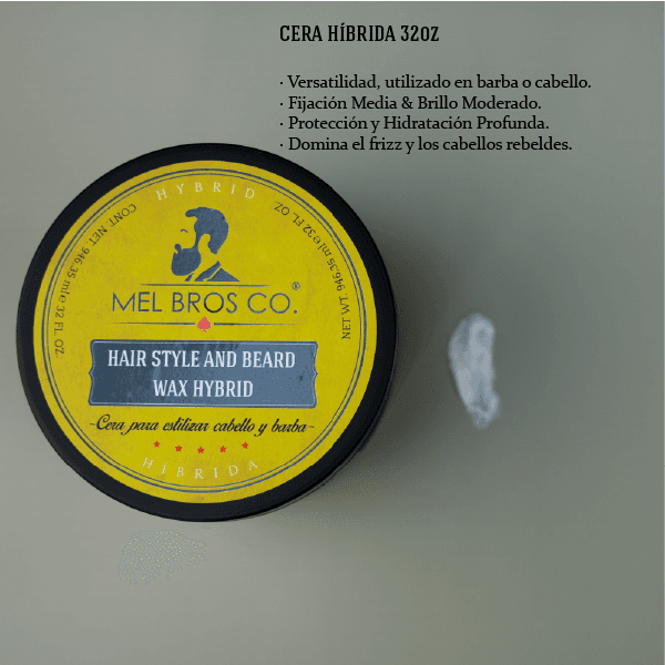 Cera Híbrida para Cabello y Barba 32oz | Acabado Natural + Fijación Media 3